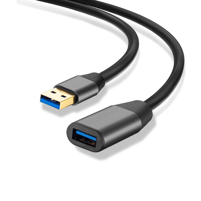 XXONE 15ft USB 3.0 Extension Cable - SuperSpeed Aluminum Alloy for Printer, PlayStation, Xbox & More