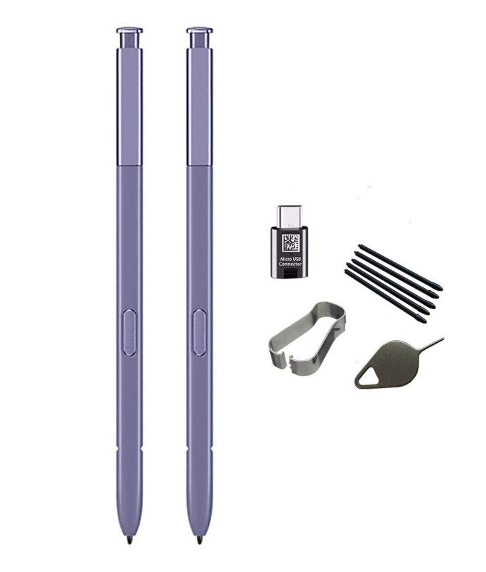 2PCS Stylus Pen for Samsung Galaxy Note 8 - Replacement S Pen with Tips, Eject Pin & Adapter in Orchid Gray