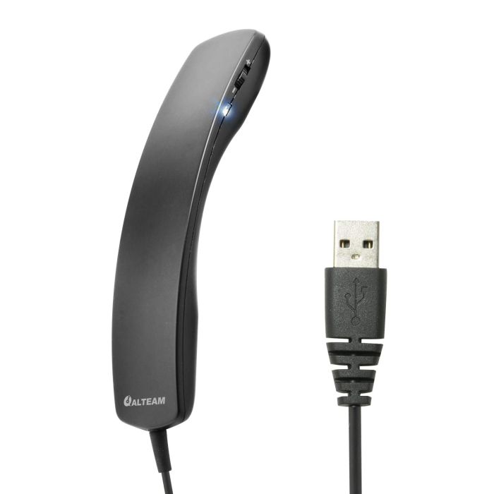 ALTEAM Wired USB Handset: Lightweight Retro Design, 2M Cable, Volume Control & Microphone Mute for Softphones