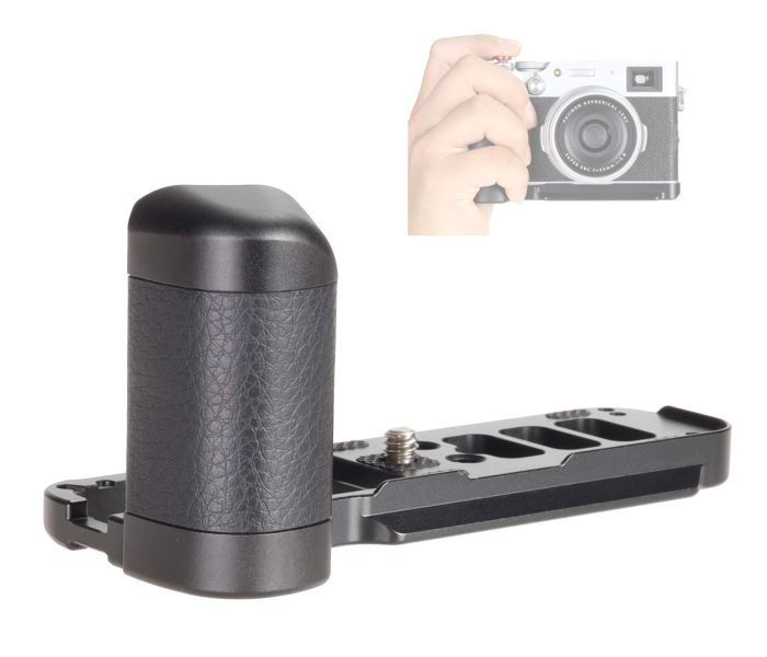 Buy WEPOTO X100V Hand Grip & Quick Release Plate L Bracket for Fujifilm X100V - Durable Aluminium & Leather Design