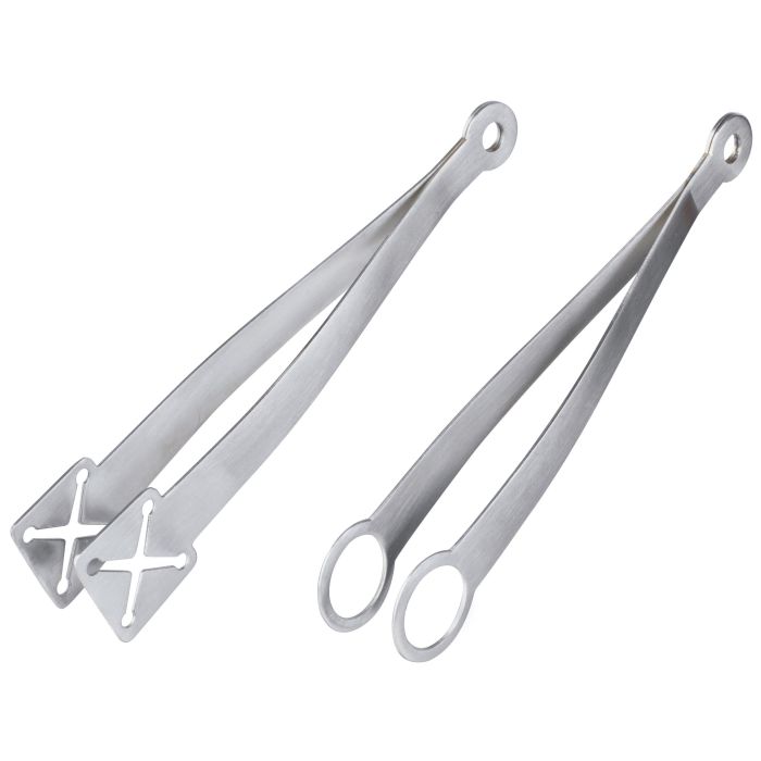 Prepworks by Progressive Stainless Steel Appetizer Tongs - Set of 2 for Effortless Entertaining
