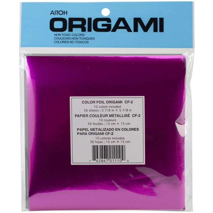 Buy Aitoh Assorted Foil Origami Paper 36-Pack - 5.875x5.875 Inches for Stunning Crafts