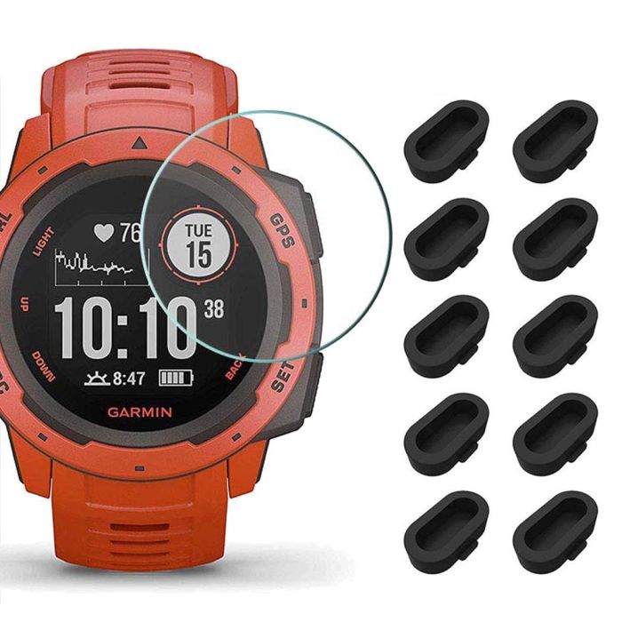 Miimall 10+2 Pack: Garmin Instinct Screen & Charger Port Protectors - Ultimate Protection!