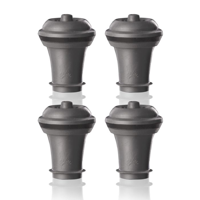 Vacu Vin Wine Saver Vacuum Stoppers Set of 4 - Keep Wine Fresh for a Week with Airtight Seal - Compatible with Wine Saver Pump