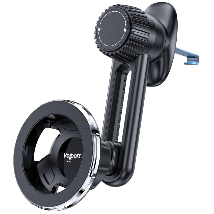 Volport Magnetic Phone Holder for Car Vent - Non-Blocking Mount for iPhone 15/14/13 Pro Max & Mini - Strong Magnet Design