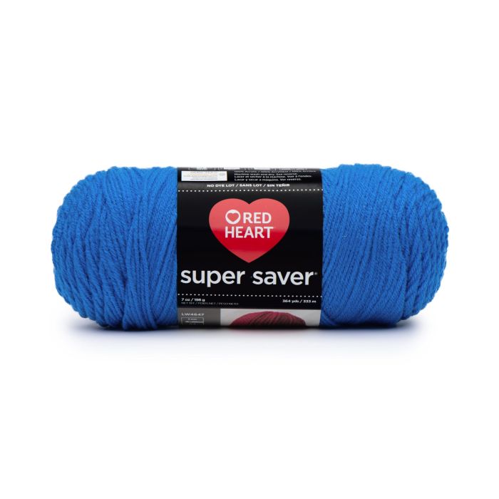 Buy RED HEART E300.0886 Super Saver Yarn in Blue - Affordable Quality Yarn for All Your Crafting Needs