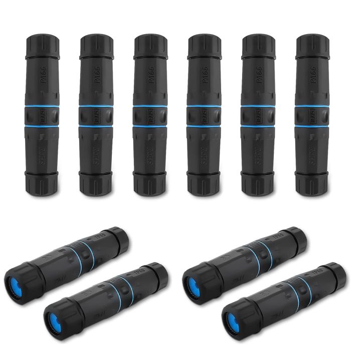 10 PCS IP68 Waterproof RJ45 Coupler - Shielded Ethernet Connector for Cat5, Cat6, Cat7, Cat8 - Outdoor LAN Cable Solution