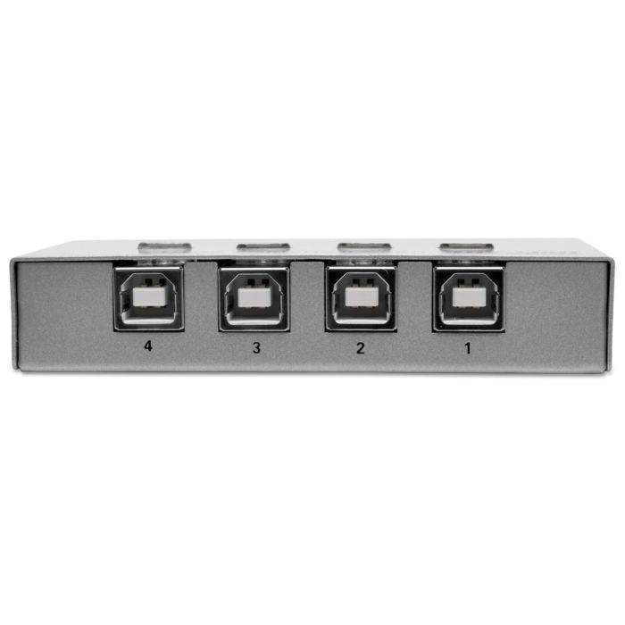 Tripp Lite 4-Port USB 2.0 Hi-Speed Printer Switch (U215-004-R) - Share Multiple Devices Easily