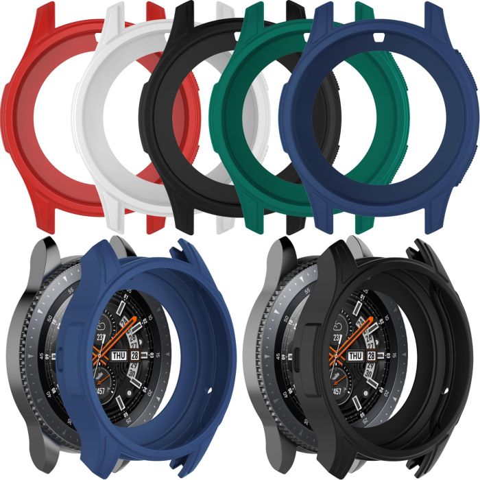 Chofit Silicone Shock-Proof Case for Galaxy Watch 46mm & Gear S3 Frontier - 5 Multicolor Protectors