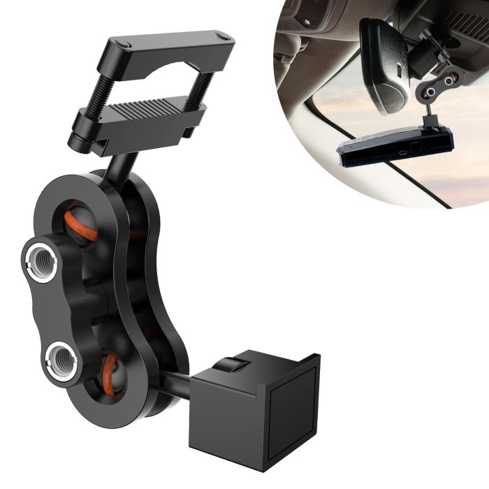 Aluminum Radar Detector Mount for Escort Max360c, Redline EX & Cobra - EZ Magnet Connection