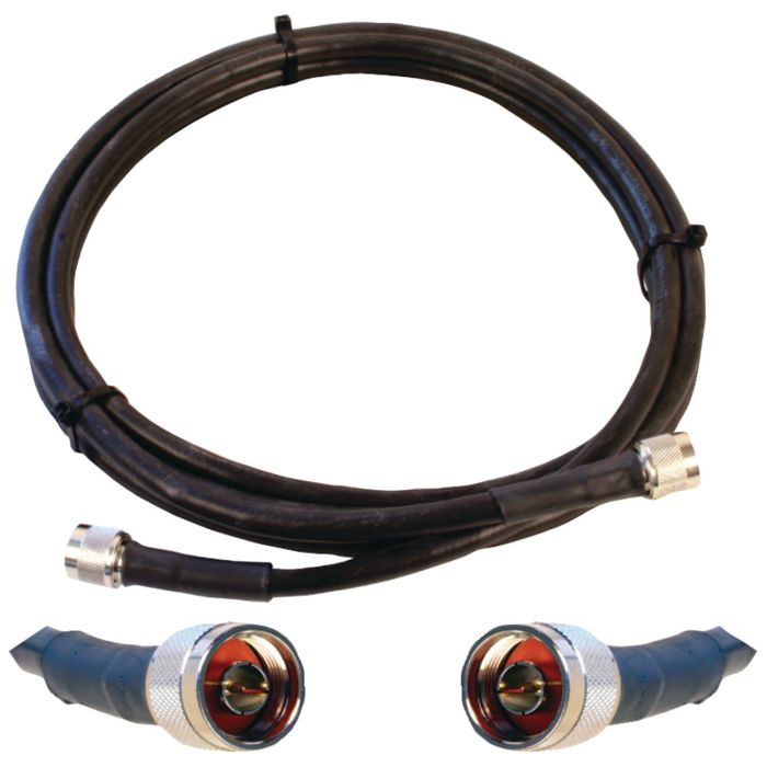 Wilson Electronics 10-Foot WILSON400 Ultra Low Loss Coax Cable with N Male Connectors - High Performance & Durability