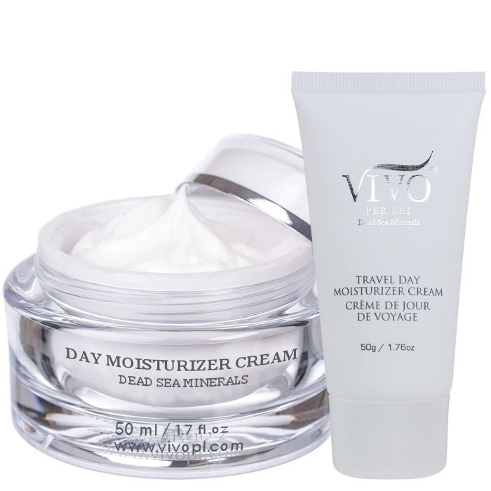 Vivo Per Lei Day Cream: Hydrating Dead Sea Moisturizer for Dull, Dry Skin with Shea Butter - Non-Greasy Formula for Women