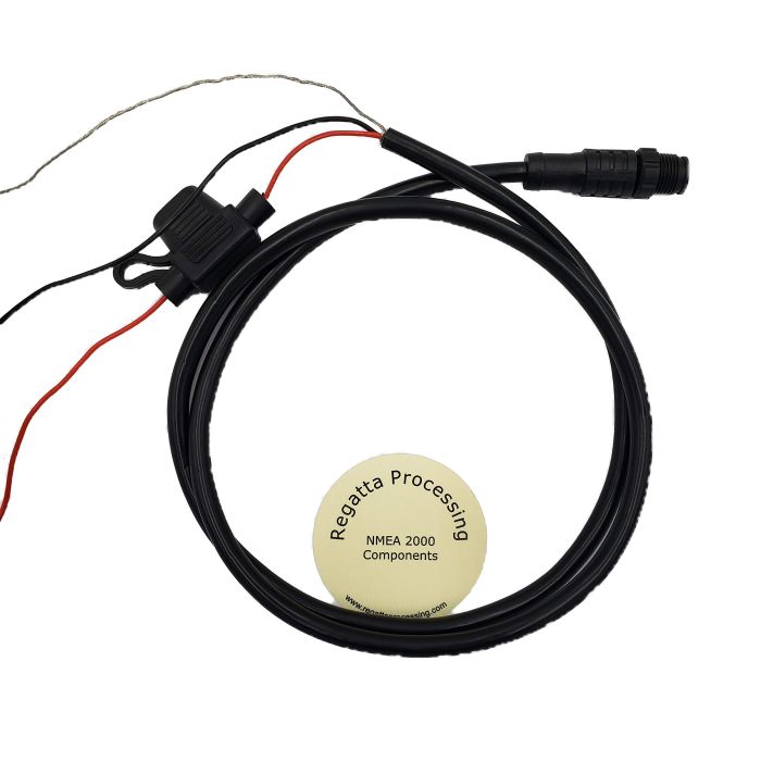 Regatta NMEA 2000 Power Cable with Fuse for Lowrance, Simrad, B&G & Garmin Networks