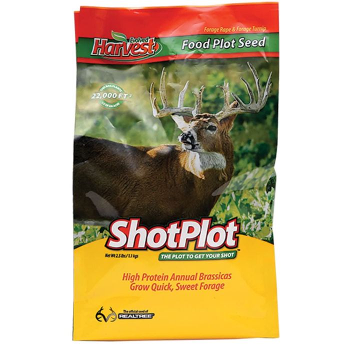 Flagline Evolved Harvest ShotPlot: High-Protein Annual Food Plot Seed for Deer - Forage Rape & Turnip Brassicas