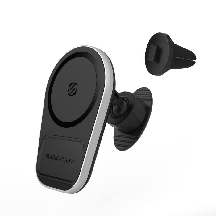 Scosche MagicMount Pro Charge5: 15W Wireless MagSafe Car Mount for iPhone 16/15/14/13/12 Pro & More