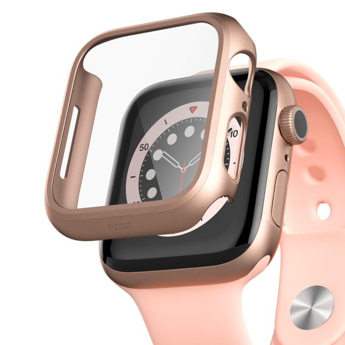 Buy PZOZ Slim Case for Apple Watch SE2/6/5/4 - Full Coverage Screen Protector & Bumper in Gold