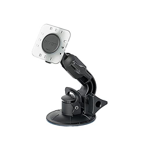 Pivot Single Suction Cup Mount: Multi-Angle Display for Pilots & Aviation - Curved Arm Support