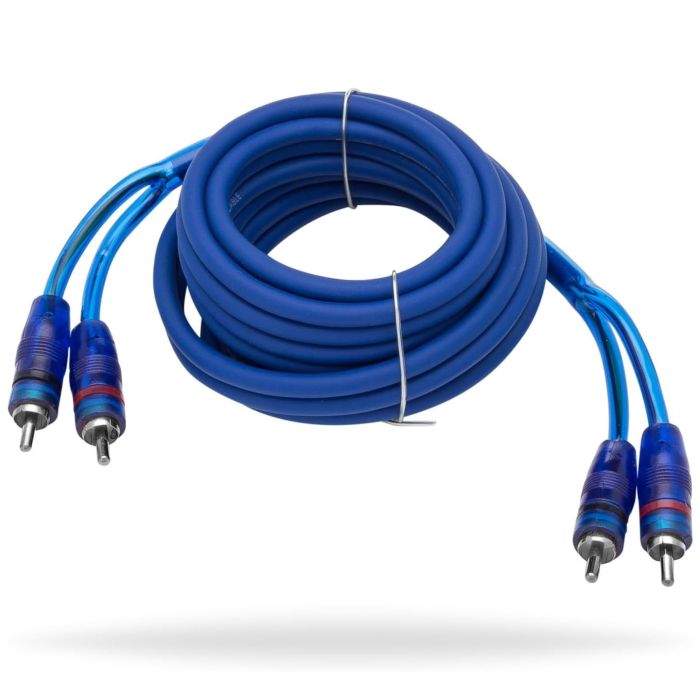 InstallGear 12ft RCA Splitter Y Adapter 2 Female to 2 Male - 2 Pack for Audio & Auto Use