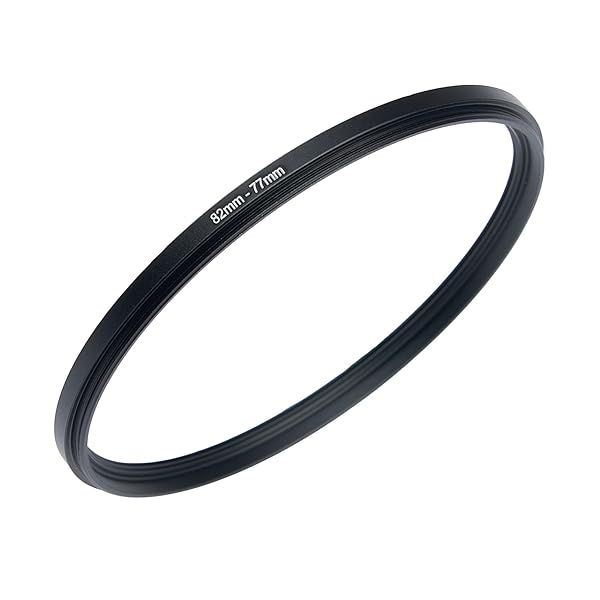 82mm to 77mm Step Down Rings Filter Adapter for UV ND CPL Metal Filters Compatible with All Brands