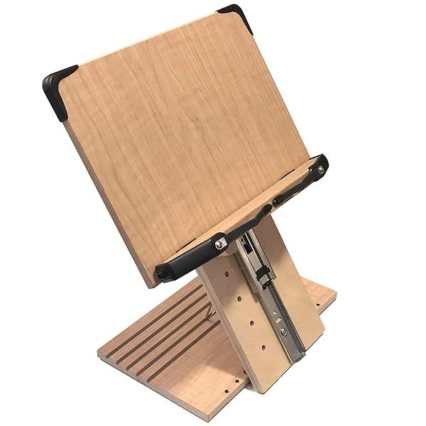 BS1500PRO A+ Book Stand: Adjustable, Portable, Ergonomic Holder for Heavy Textbooks & Tablets - Hands-Free Reading & Neck Pain Relief