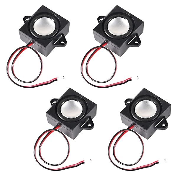 ACEIRMC 4pcs Mini Speaker 3W 8Ohm for Arduino with JST-PH2.0 Interface for Small Electronic Projects 3.3V 5V