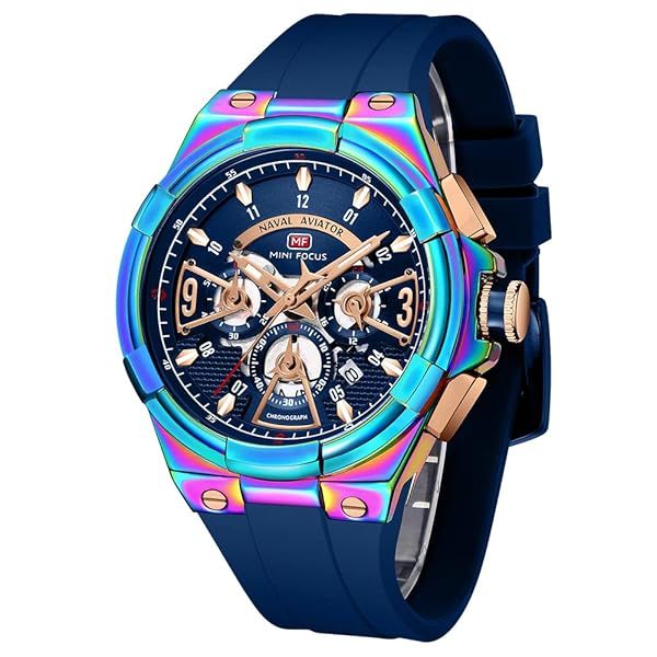 Stylish AIMES Men's Chronograph Leather Watch - 30M Waterproof Analog Quartz Sports Gift