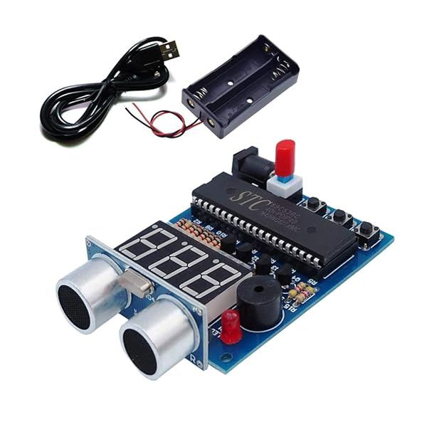 Ultrasonic Ranging Alarm Learn to Solder Electronics Kit DIY with HC-SR04 Sensor for Soldering Practice