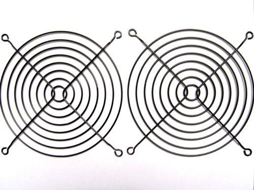 APEVIA G-140MM Black 140mm Fan Grill 2-Pack - Enhance Cooling & Style for Your PC