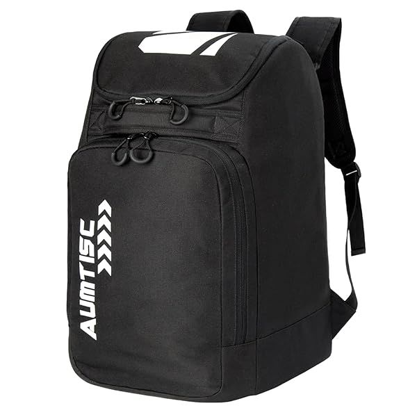 AUMTISC Ski Boot Bag Backpack for Travel Snowboard Boots Helmet Goggles Air Gloves Jacket Perfect for Skiing and Snowboarding