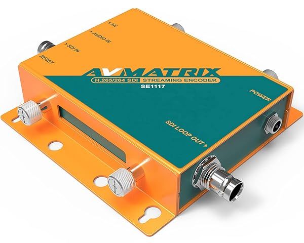 AVMATRIX SE1117 SDI Streaming Encoder 1080p60hz Video Audio Streaming with Overlay Features and Image Mirroring Options