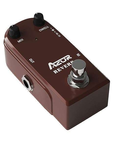 AZOR AP311 Spring Reverb Guitar Pedal - True Bypass, Durable Aluminium Alloy Case
