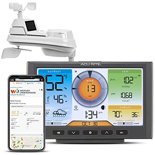 Buy AcuRite Iris 5-in-1 Home Weather Station - Wi-Fi, Temp, Humidity, Wind & Rain (01540M) - Accurate Weather Tracking