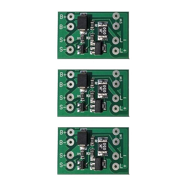 Acxico 3Pcs Solar Charge Controller Board for Lithium Battery Auto ON/OFF Light Control for DIY Street and Garden Lights