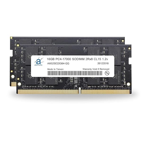 Adamanta 32GB Laptop Memory Upgrade for Dell Alienware Latitude Precision XPS DDR4 2133Mhz SODIMM 2Rx8 CL15 1.2v DRAM RAM