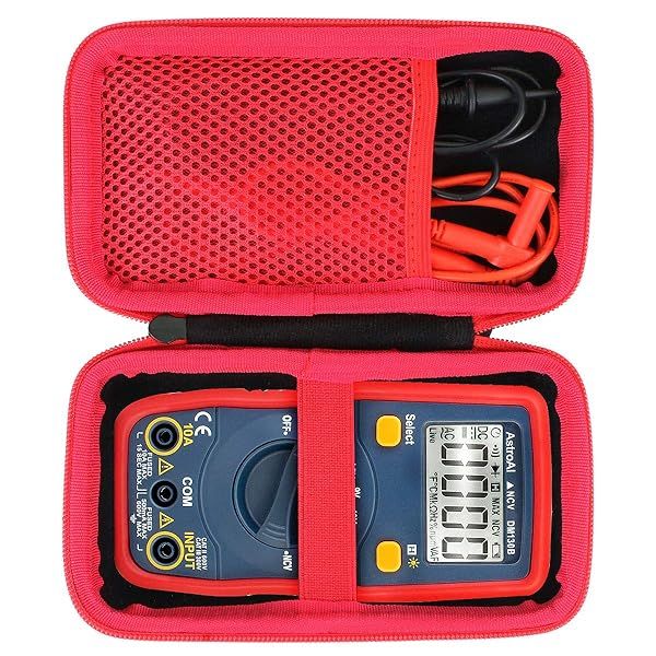 Aenllosi Hard Carrying Case for AstroAI Digital Multimeter Voltage Tester Auto-Ranging 4000 Counts TRMS Voltmeter Only Case