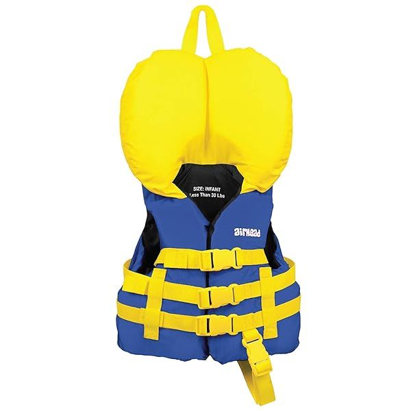 Airhead Blue Nylon Infant Life Vest 10006-01-A-BL for Safety and Comfort in Water Activities