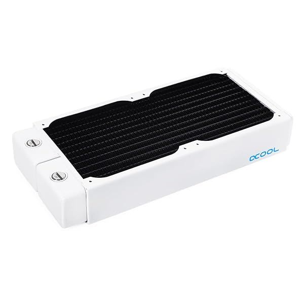 Alphacool 18647 NexXxoS XT45 240mm Full Copper Radiator V.2 - White Special Edition for Optimal Cooling