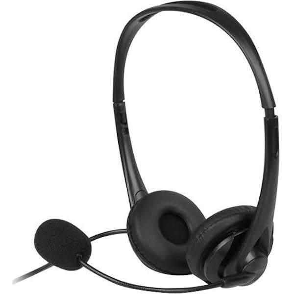 Aluratek Wired USB Stereo Headset: Noise-Canceling Mic for Zoom, Teams, Gaming & Webinars - AWHU01FJ