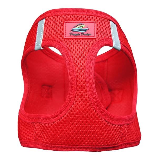 American River Ultra Choke Free Dog Harness Red XXXL for Comfortable and Safe Pet Walking