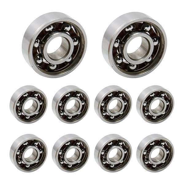 Antrader 10Pcs 608 Steel Ball Bearings 8mm x 22mm x 7mm - High Precision Fidget Spinner Bearings