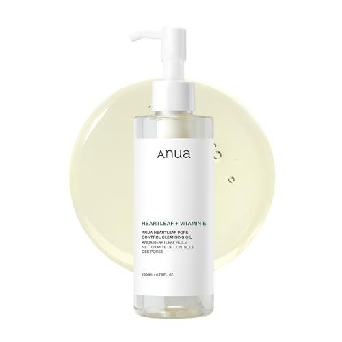 Anua Heartleaf Pore Control Cleansing Oil: Best Korean Makeup Remover & Blackhead Solution (200ml)