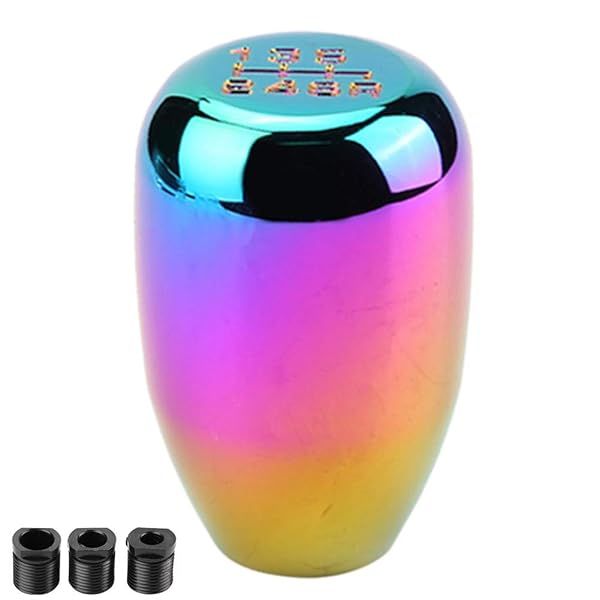 Aramox 6-Speed Gear Shift Knob - Universal Car Modification Manual Shifter (Colored)