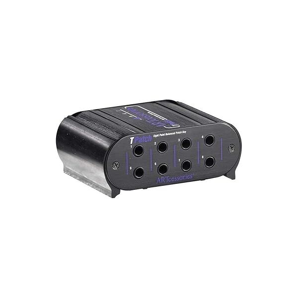 Art Pro Audio TPatch Eight Point Balanced Patch Bay for Professional Sound Quality and Easy Connectivity