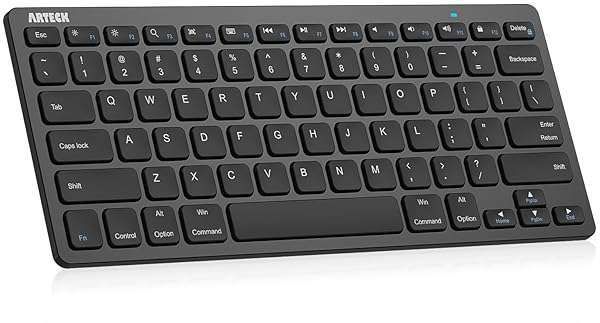 Arteck Ultra-Slim Bluetooth Keyboard for iPad 10.2, Air, Pro & More - Compatible with iOS, Android, Windows Devices