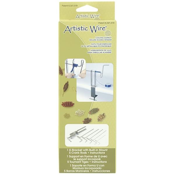 Artistic Wire Coiling Gizmo Deluxe Winder: 5 Rods for Perfect Coils (1.0mm - 4.5mm)