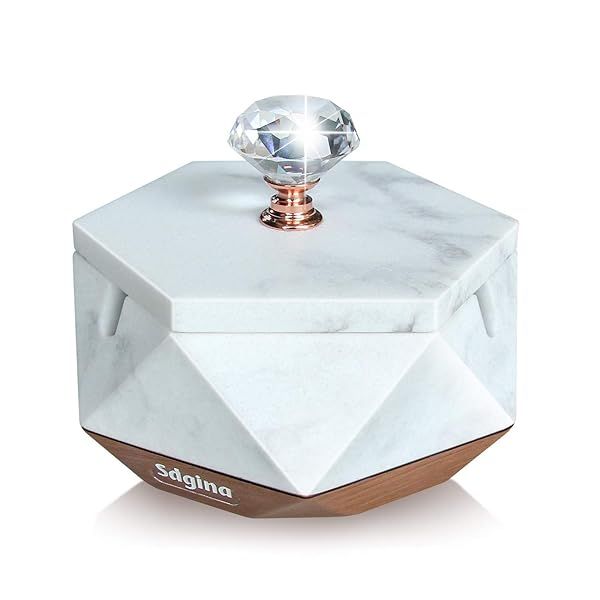 Stylish Ashtray with Lid: Easy-Clean Decorative Ashtray for Indoor/Outdoor Smokers