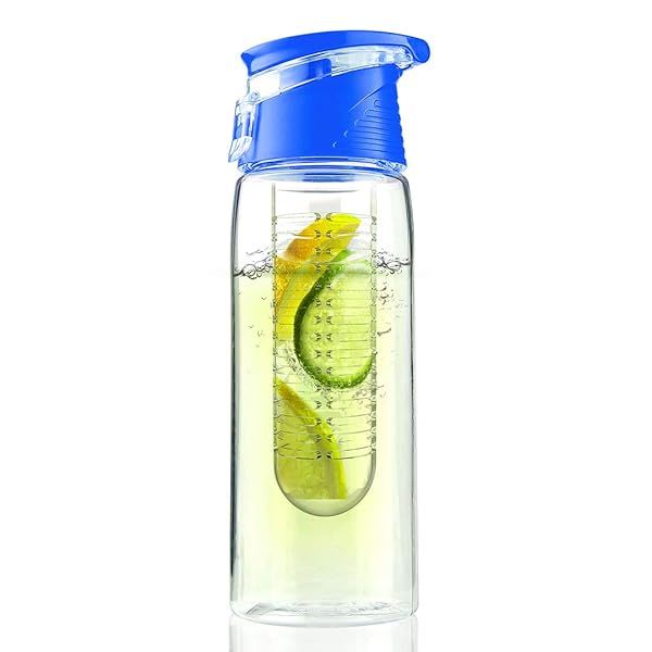 Shop Asobu Flavor It Infuser Water Bottle - 20 oz Blue for Pure Fruit Flavor on the Go!