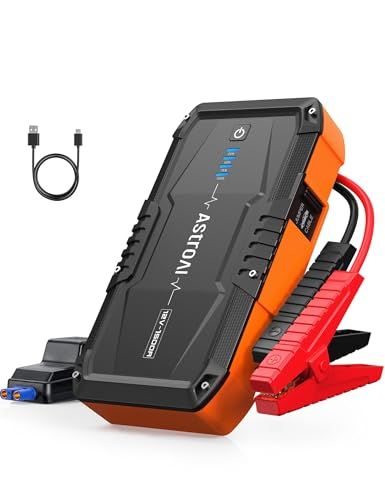 AstroAI S8 Car Battery Jump Starter, Car Jumper Starter Battery Pack for Up to 6.0L Gas and 3.0L Diesel Engines, 12V Portable Jump Box with 3 Modes