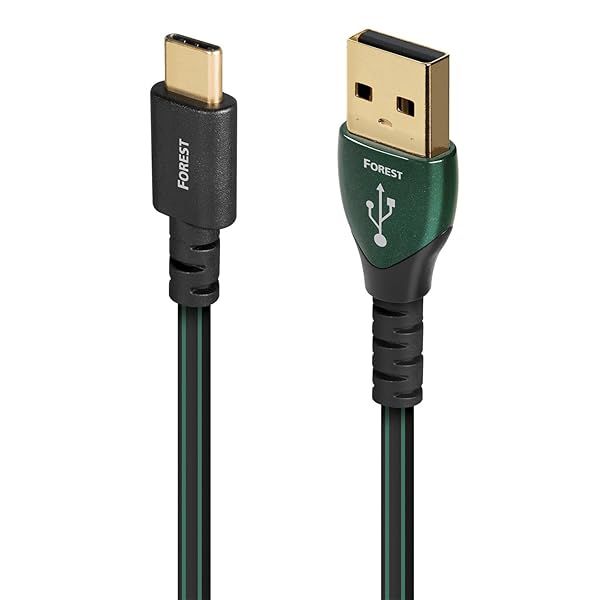 AudioQuest 0.75m Forest USB-C to A High-Definition Audio Cable for Superior Sound Quality