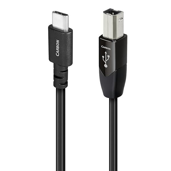 AudioQuest 075M Carbon USB 20 C to B High Quality Audio Cable for Superior Sound Performance